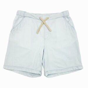 Pact Men’s Organic Cotton Drawstring Shorts Light Blue Size Large